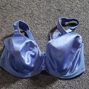 Blue satin bra.. 38F